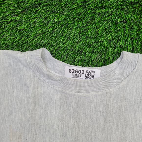 Vintage 80s Pickus Construction Sweatshirt XL 24x24 Crop Boxy USA - Picture 13 of 16